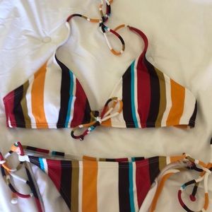 Xhilaration- Stripped Bikini Set